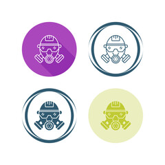 Obraz premium Gas Mask Vector Icon
