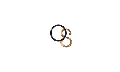 OS, SO, O, S Abstract Letters Logo Monogram	