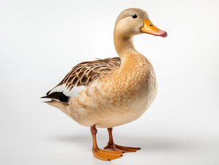 Obraz premium A Portrait of a duck on an isolated background