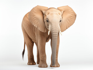 Obraz premium A Portrait of an elephant on an isolated background