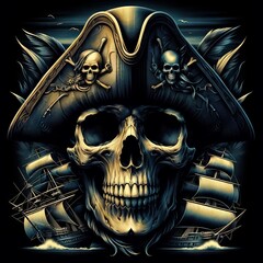 Skull Pirate Captain