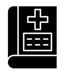 Obraz premium Medical Book Glyph Icon