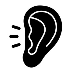 Ear Glyph Icon