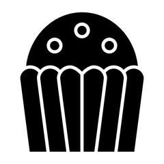 Cupcake Glyph Icon