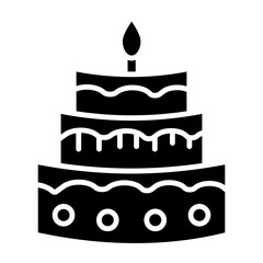 Cake Glyph Icon