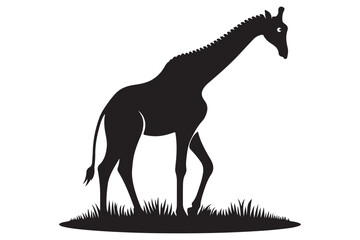 Animal silhouette vector image illustration.