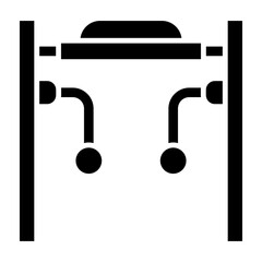 Cable Crossover Glyph Icon