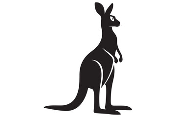 Animal silhouette vector image illustration.