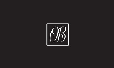 BO, OB, O, B Abstract Letters Logo Monogram	