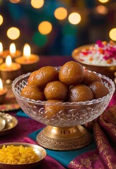 Delicious Gulab Jamun, Indian Dessert or Sweet Dish