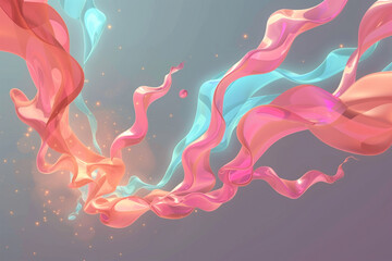Obraz premium Abstract art illustrations colorful background