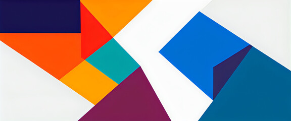 illustrazione con elementi geometrici a tema astratto contemporaneo