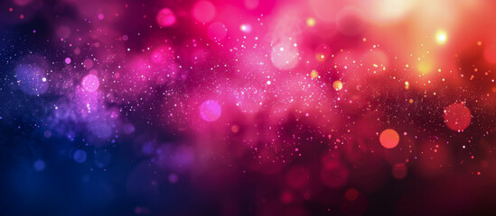 Abstract background featuring defocused pink and blue bokeh lights