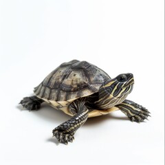 Obraz premium a Turtle isolated on white Background