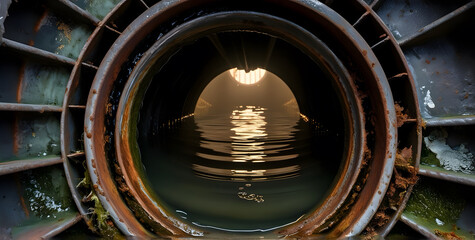 Rusty drainpipe