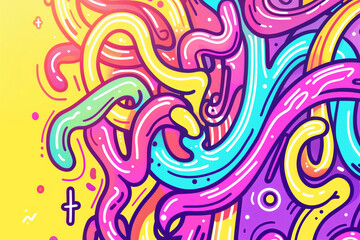 Abstract art illustrations colorful background