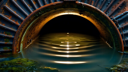 Rusty drainpipe