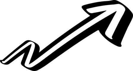 Curve Arrow Vector Silhouette