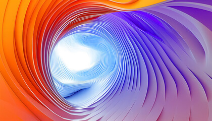A colorful spiral with a white center. The spiral is made up of different colors, including red, yellow, and blue. The colors are arranged in a way that creates a sense of movement and energy