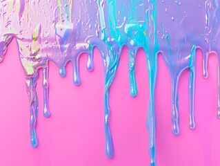 Medium shot of collage art, vhs quality, analog damage filter, dripping paint, avalanche, waves