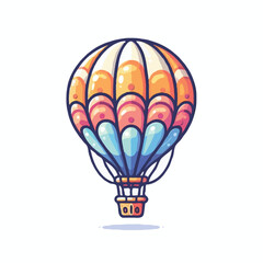 Naklejka premium Air ballon vector on white background