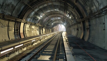 Curving Subway Tunnel
