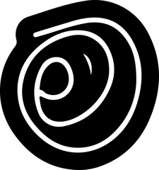 spiral vector silhouette