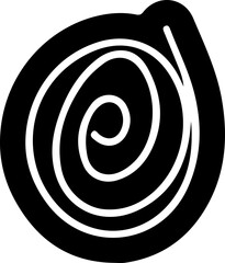 spiral vector silhouette