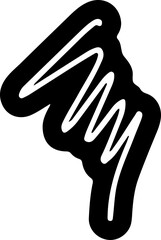 Scribble Vector Silhouette