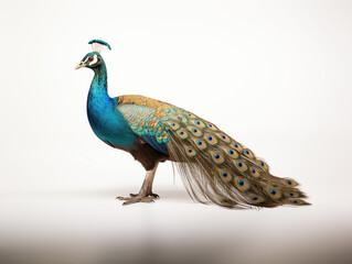 Obraz premium a peacock on an isolated background