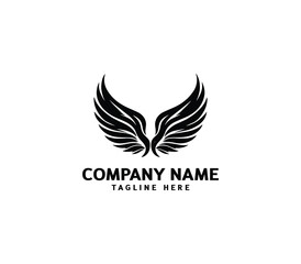 Wings logo vector illustration. Wings logo design. Modern angel wings. Shallotte of angle wings