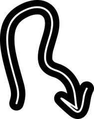 Arrow Doodle Vector Silhouette