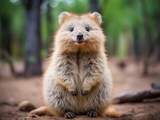 Obraz premium a quokka on an isolated background