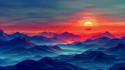 Backdrops that promote mental and emotional well-being through calming, flowing and repetitive designs include serene landscapes and abstract shapes that create a sense of relaxation. Generative AI