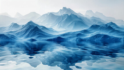 Backdrops that promote mental and emotional well-being through calming, flowing and repetitive designs include serene landscapes and abstract shapes that create a sense of relaxation. Generative AI