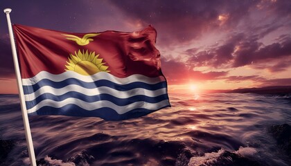 The flag of Kiribati