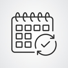 Subscription auto-renewal reminder. Easy editable vector design.