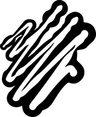 Scribble Vector Silhouett. Marker. Graffiti.