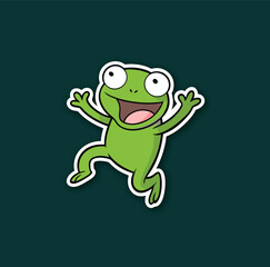 Obraz premium frog with a smile