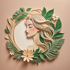 Naklejka premium Enchanting Beauty and Elegance: A Study in Stylish design