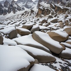 Obraz premium Frozen Expanse: A Winter Wonderland