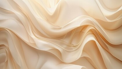 Obraz premium Abstract Beige Fabric Swirls