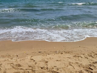 waves on the beach