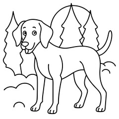 Dog breeds coloring pages