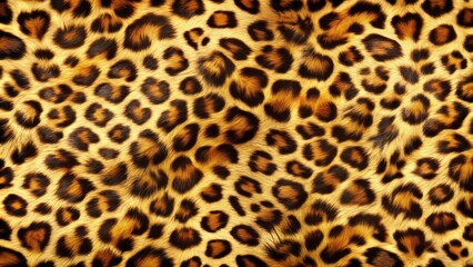Natural patterned leopard fur background with warm golden tones, dark spots, and subtle texture, ideal for luxury and elegance designs.