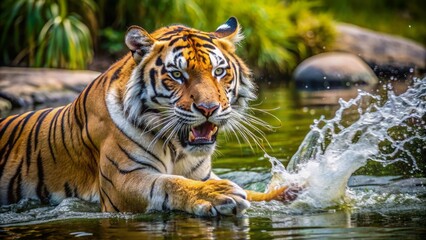 Tiger playing