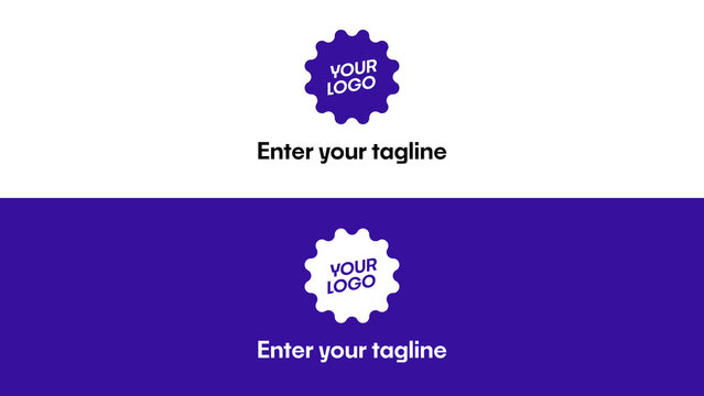 Flat Logo Intro with Minimal Animation