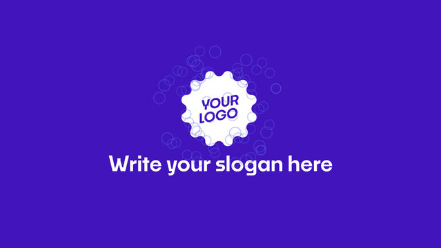 Logo Reveal with Bubble Design