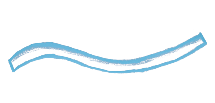 Light blue pencil strokes isolated on transparent background.