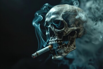 Smoke and Bones: A Grim Reminder of Nicotine's Toll